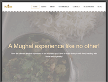 Tablet Screenshot of mughalsrestaurant.co.uk